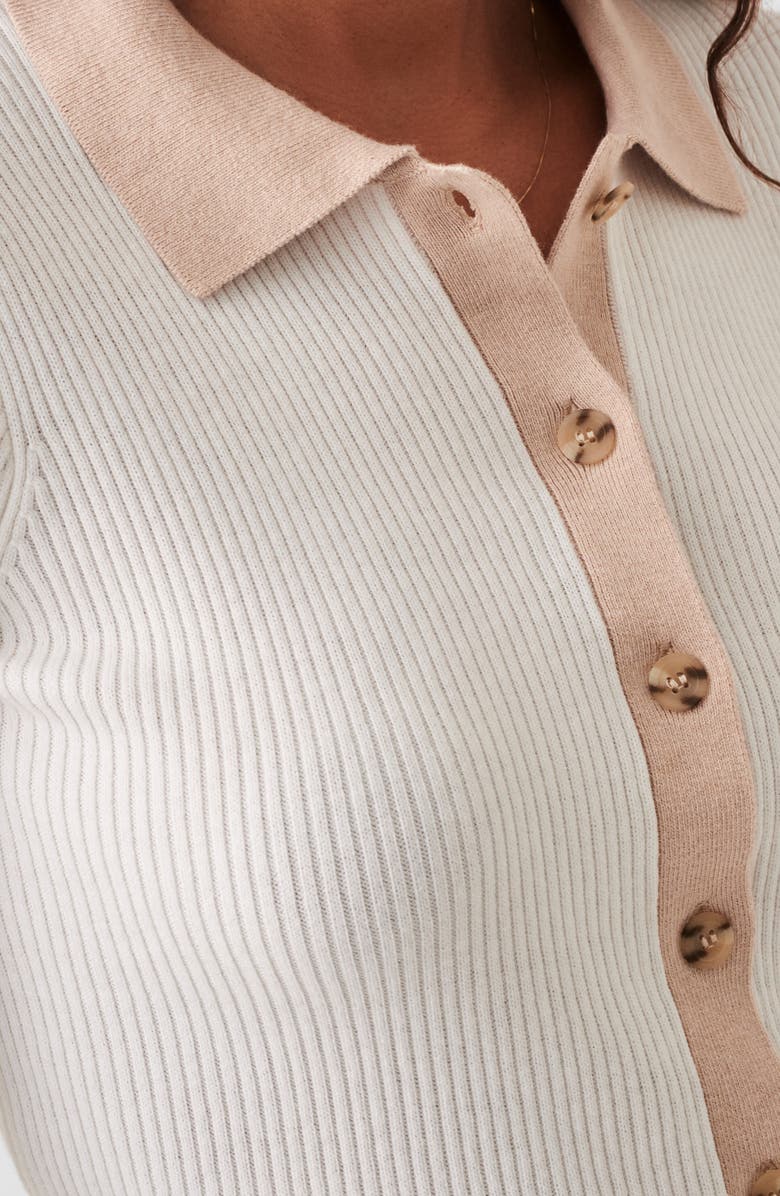 Faherty Mikki Collar Organic Cotton & Cashmere Cardigan, Alternate, color,