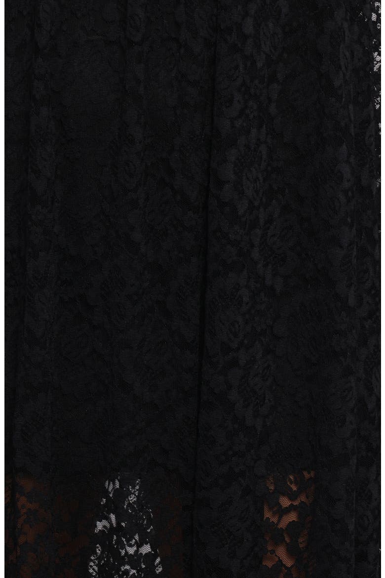 Davina Lace Strapless Maxi Dress, Alternate, color, BLACK LACE