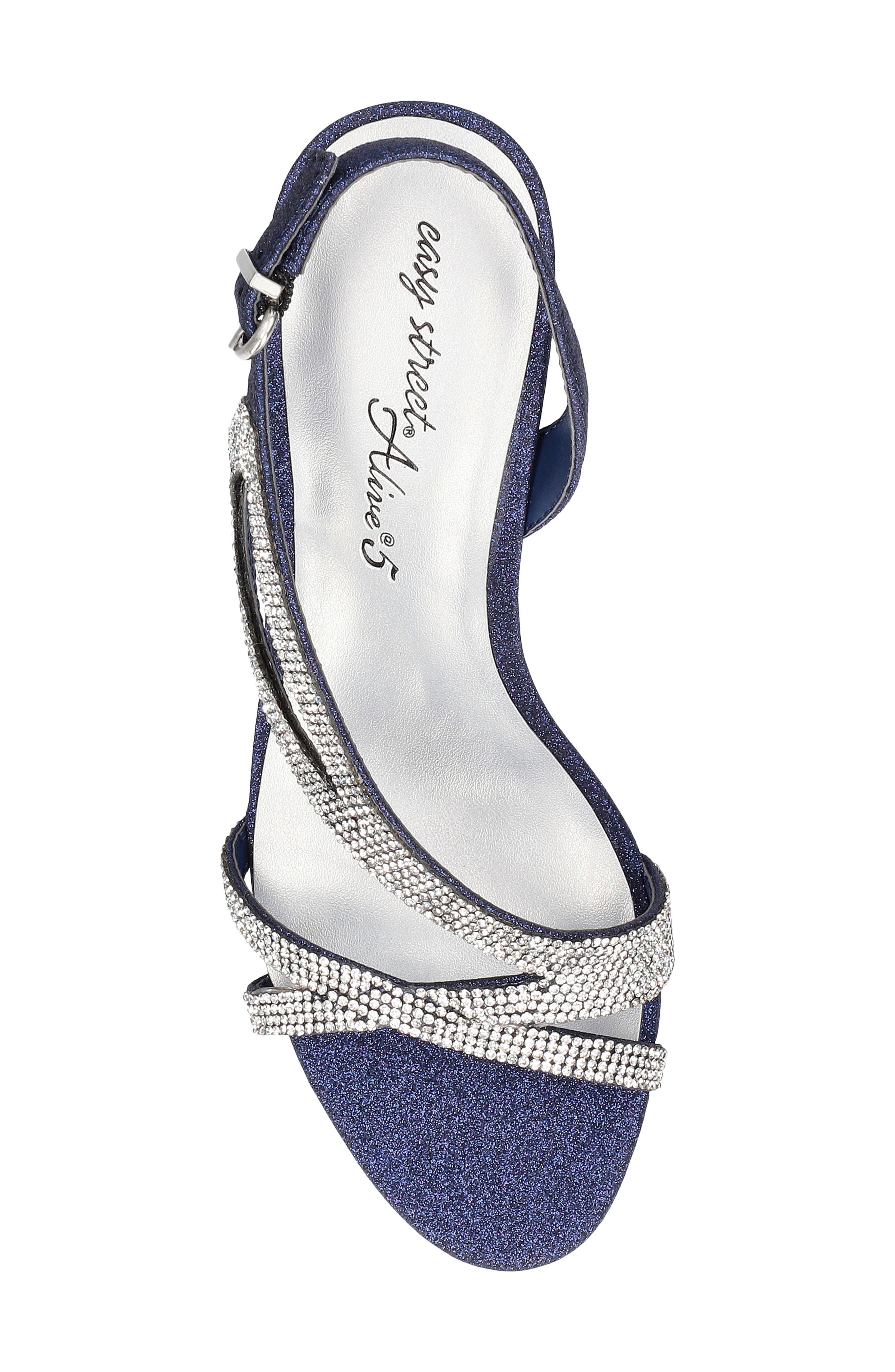 Radiant Slingback Sandal, Alternate, color, NAVY GLITTER-STONES