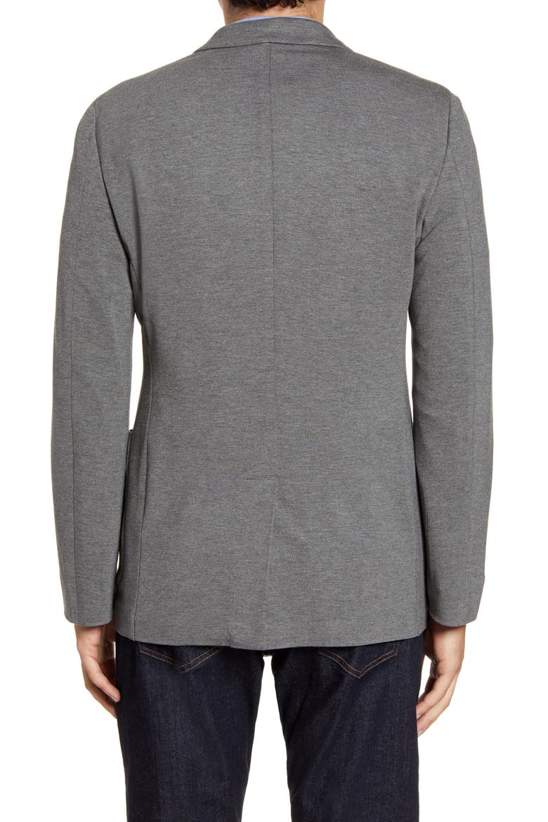 Regular Fit Knit Sport Coat, Alternate, color, GREY PAVEMENT HEATHER