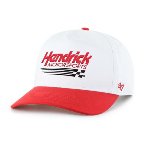 Men's '47  White/Red Hendrick Motorsports NASCAR Two-Tone Team Adjustable Hitch Hat