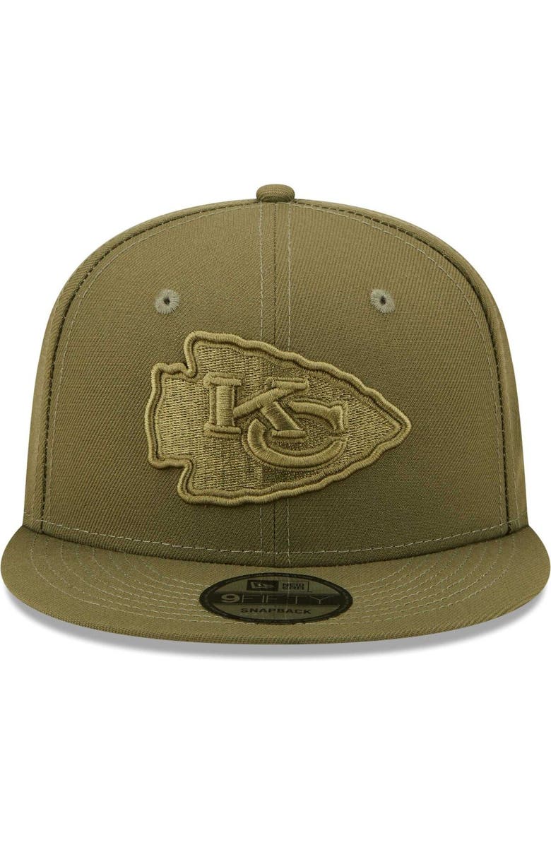 New Era Men's New Era Olive Kansas City Chiefs Color Pack 9FIFTY Snapback Hat, Alternate, color, 