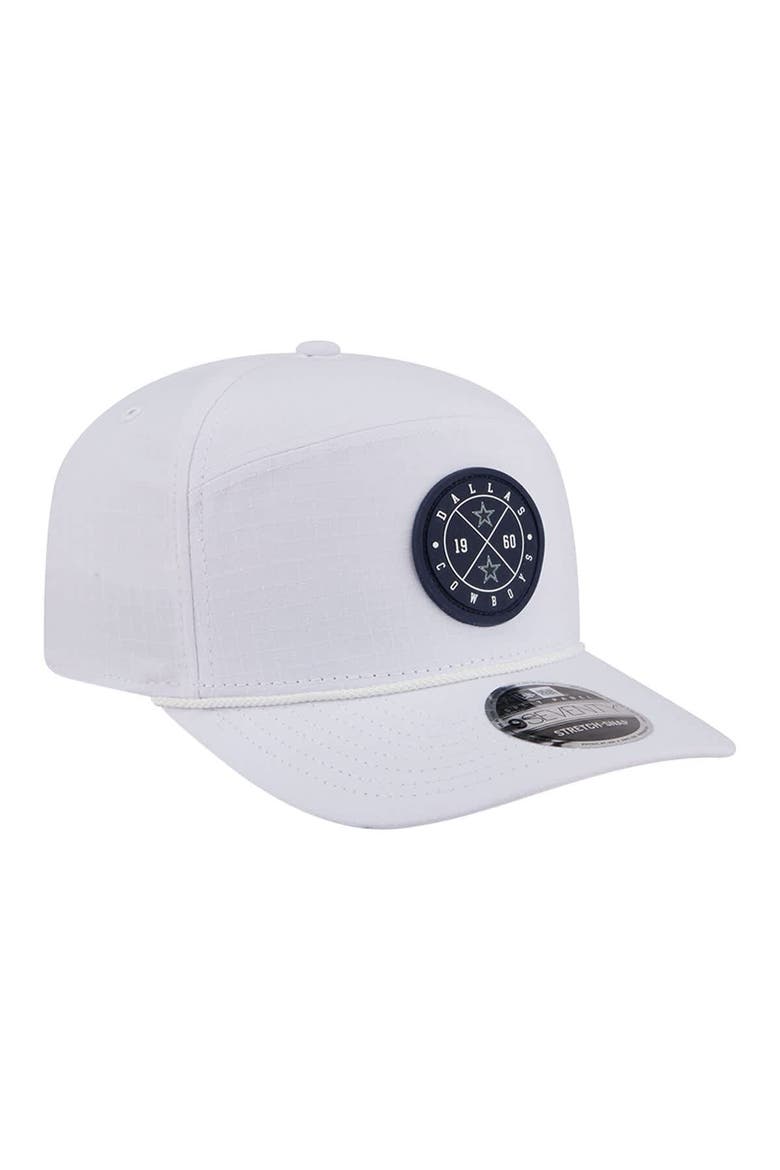 Men's New Era  White Dallas Cowboys Quick Strike Split Panel 9SEVENTY Stretch-Snap Hat, Alternate, color, White