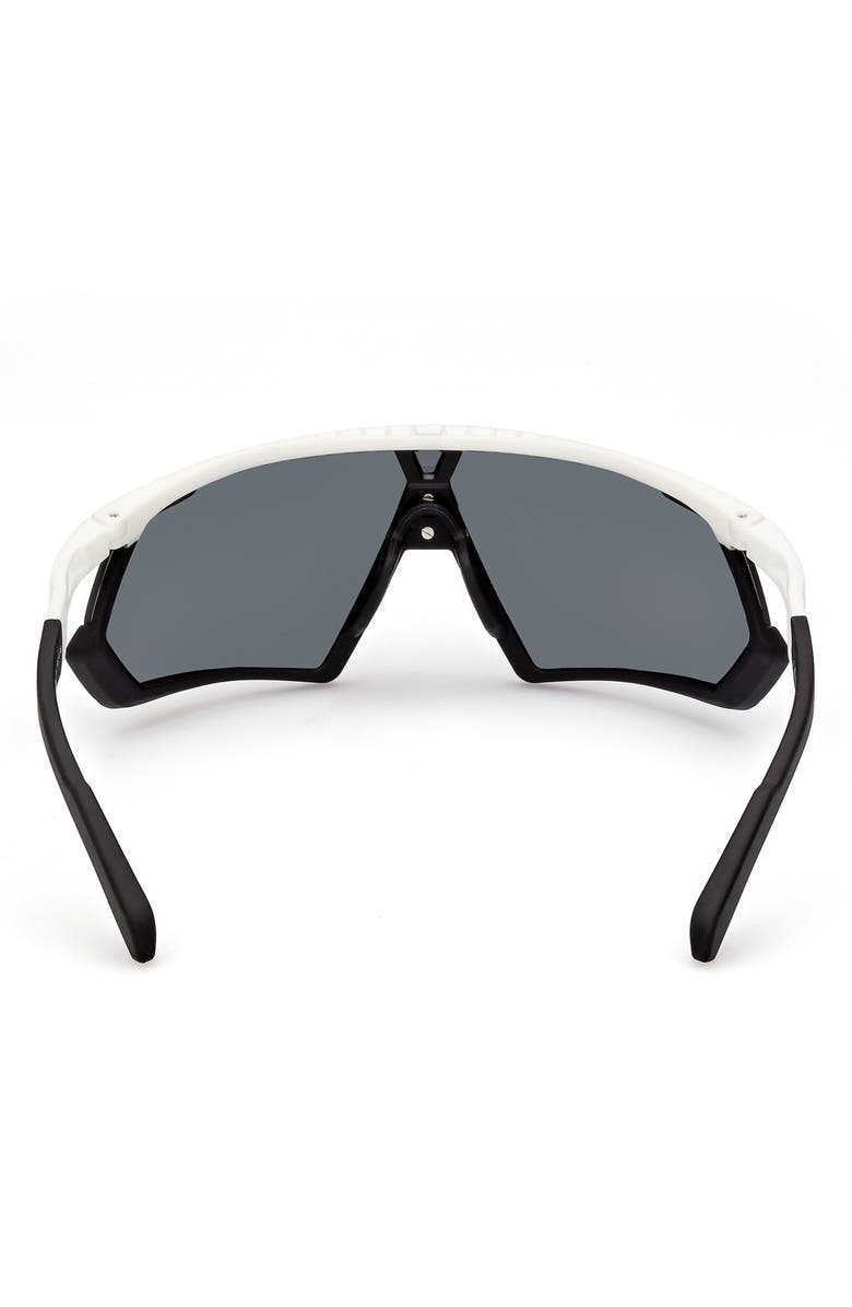 adidas Shield Sunglasses, Alternate, color, White/ Other / Smoke