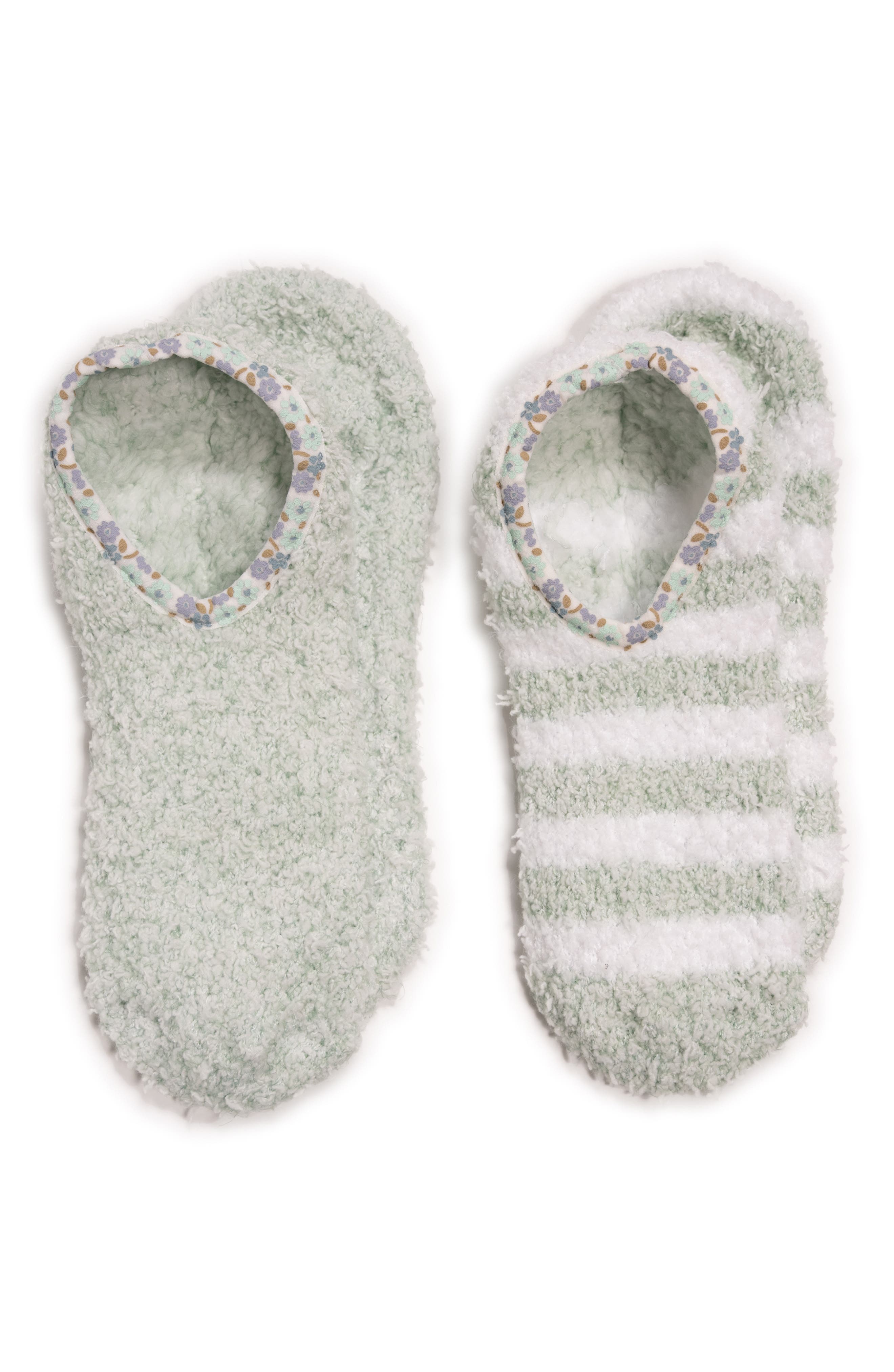 Cozie Assorted 2-Pack Footie Socks, Main, color, GREEN