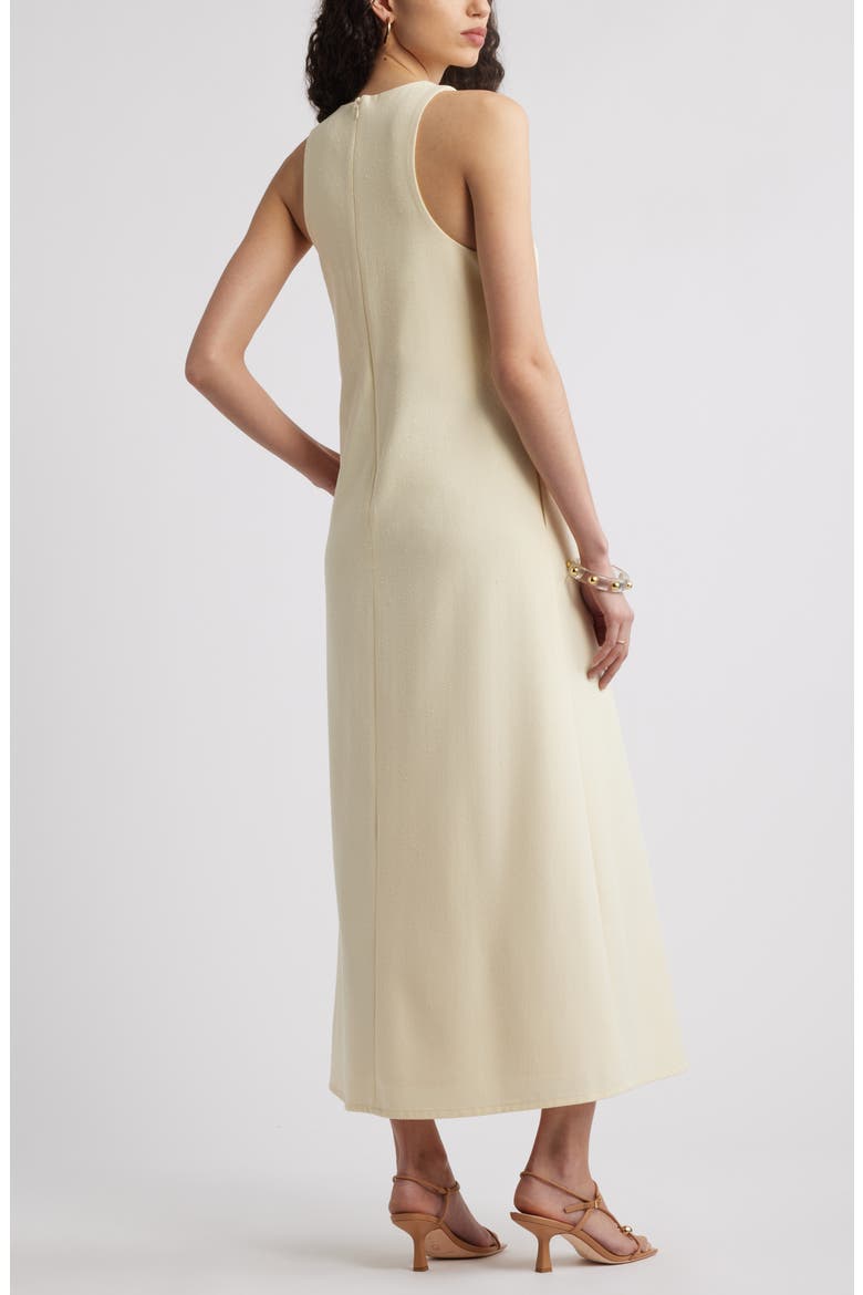 Racerback Tank Maxi Dress, Alternate, color, YELLOW PALE