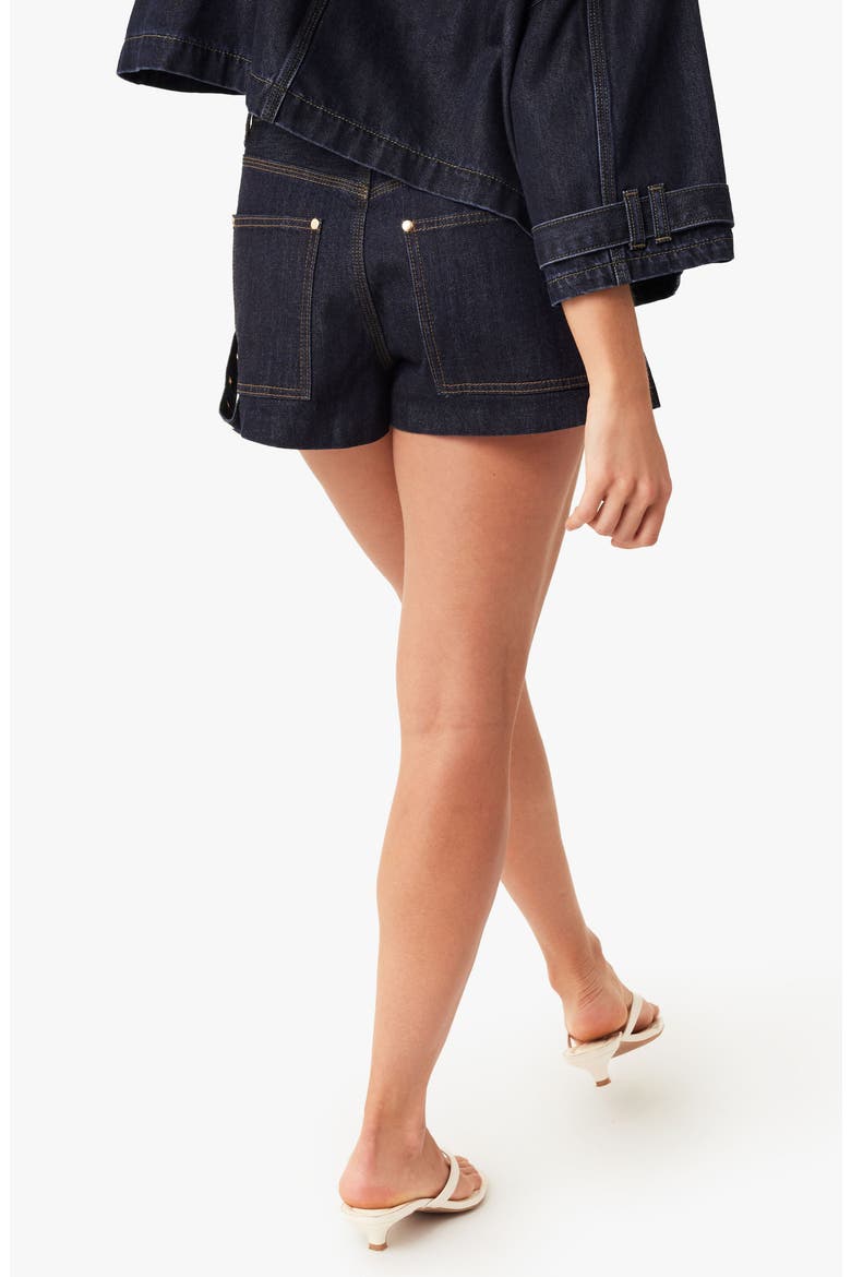 Carrie Utility Denim Shorts, Alternate, color, RINSE