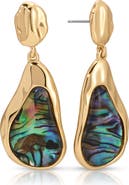 Ettika Hidden Stone Molten Drop Earrings
