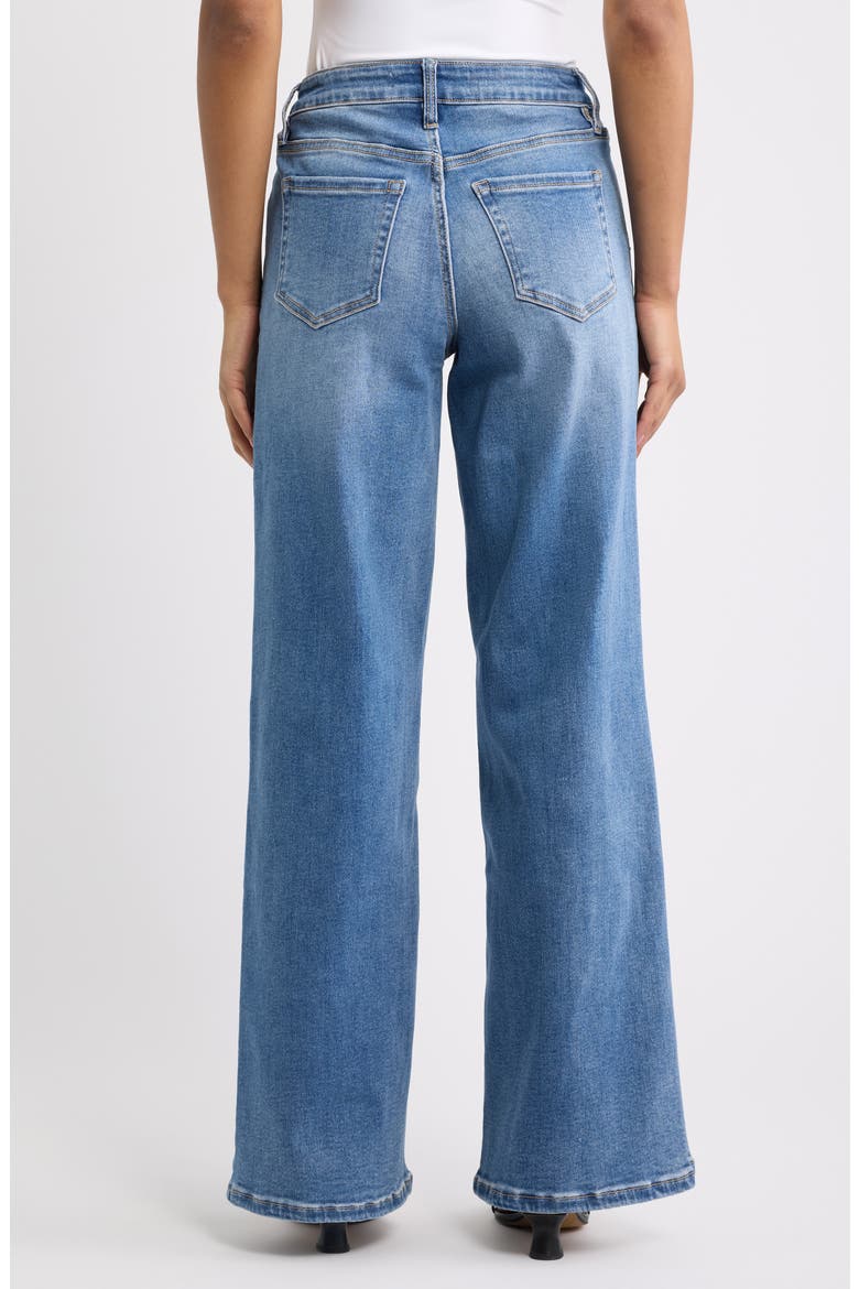 Bella Slanted Pocket Wide Leg Jeans, Alternate, color, 08M MEDIUM WASH