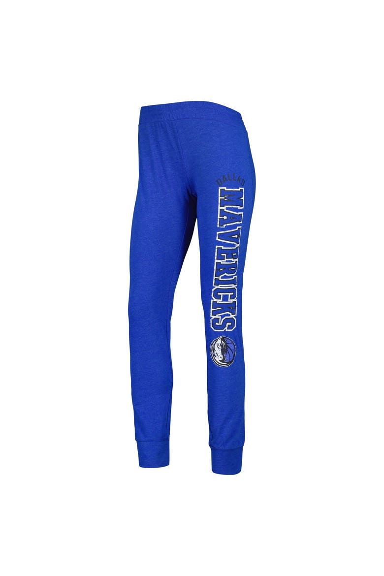 Women's Concepts Sport Heather Blue Dallas Mavericks Team Hoodie & Pants Sleep Set, Alternate, color, Blue