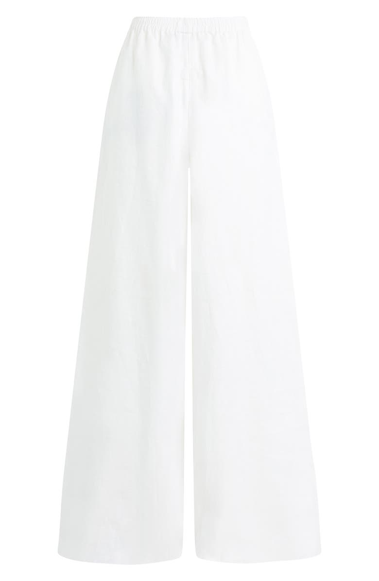 Favorite Daughter Linen Wide Leg Pants, Alternate, color, Bright White