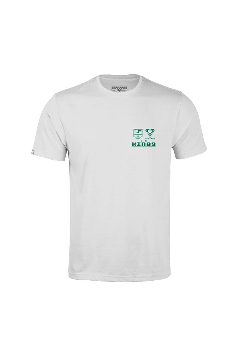 Men's Levelwear White Los Angeles Kings St. Patrick's Day Richmond T-Shirt, Alternate, color, White