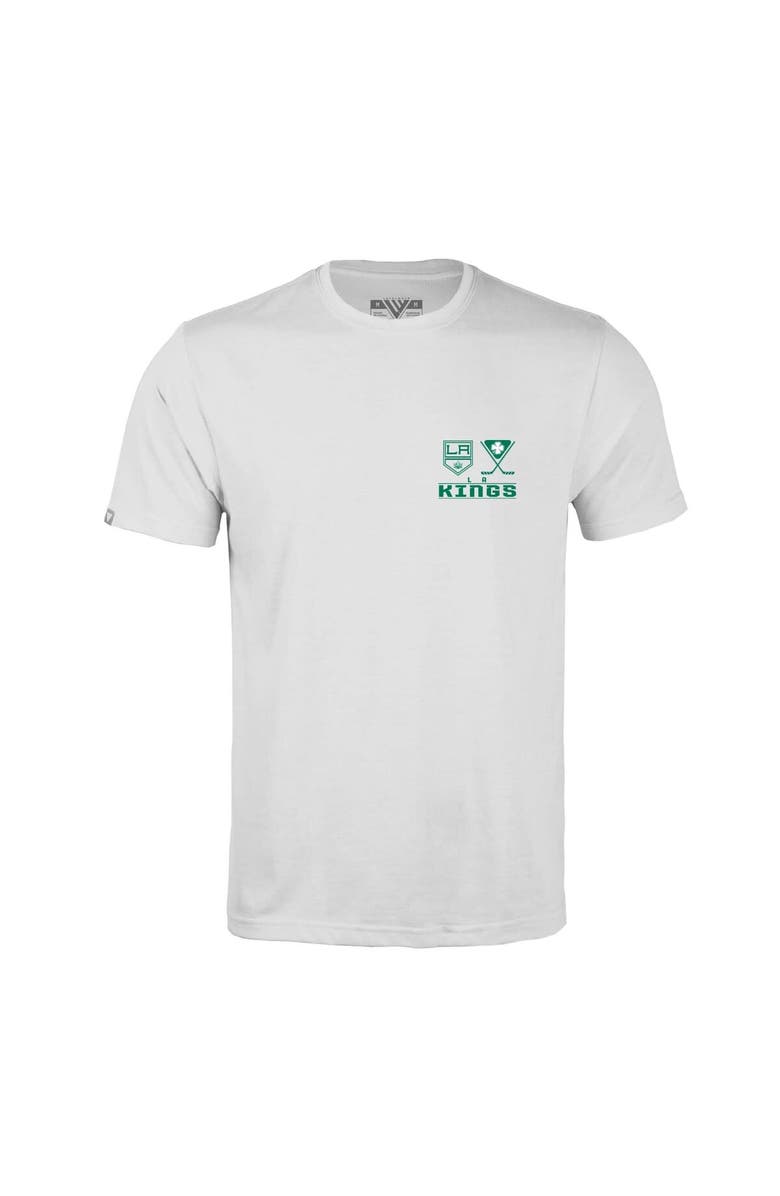 LEVELWEAR Men's Levelwear White Los Angeles Kings St. Patrick's Day Richmond T-Shirt, Alternate, color, White