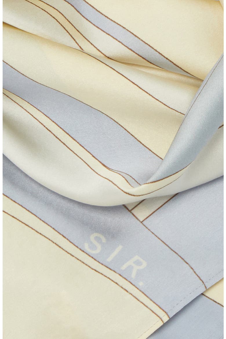 Adrianna Abstract Print Silk Scarf, Alternate, color, CESCO PRINT