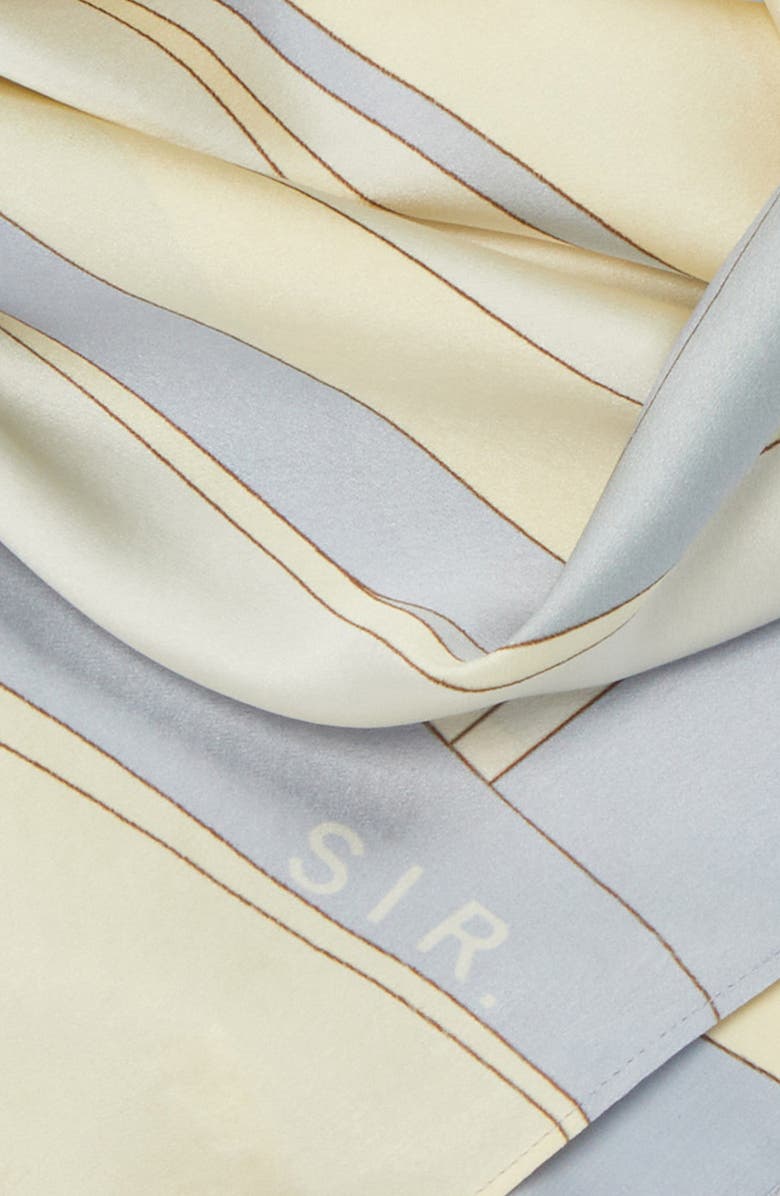 SIR Adrianna Abstract Print Silk Scarf, Alternate, color, 