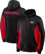 Nike Men's Nike Black/Red Georgia Bulldogs Dri-FIT Game Full-Zip Hoodie Jacket