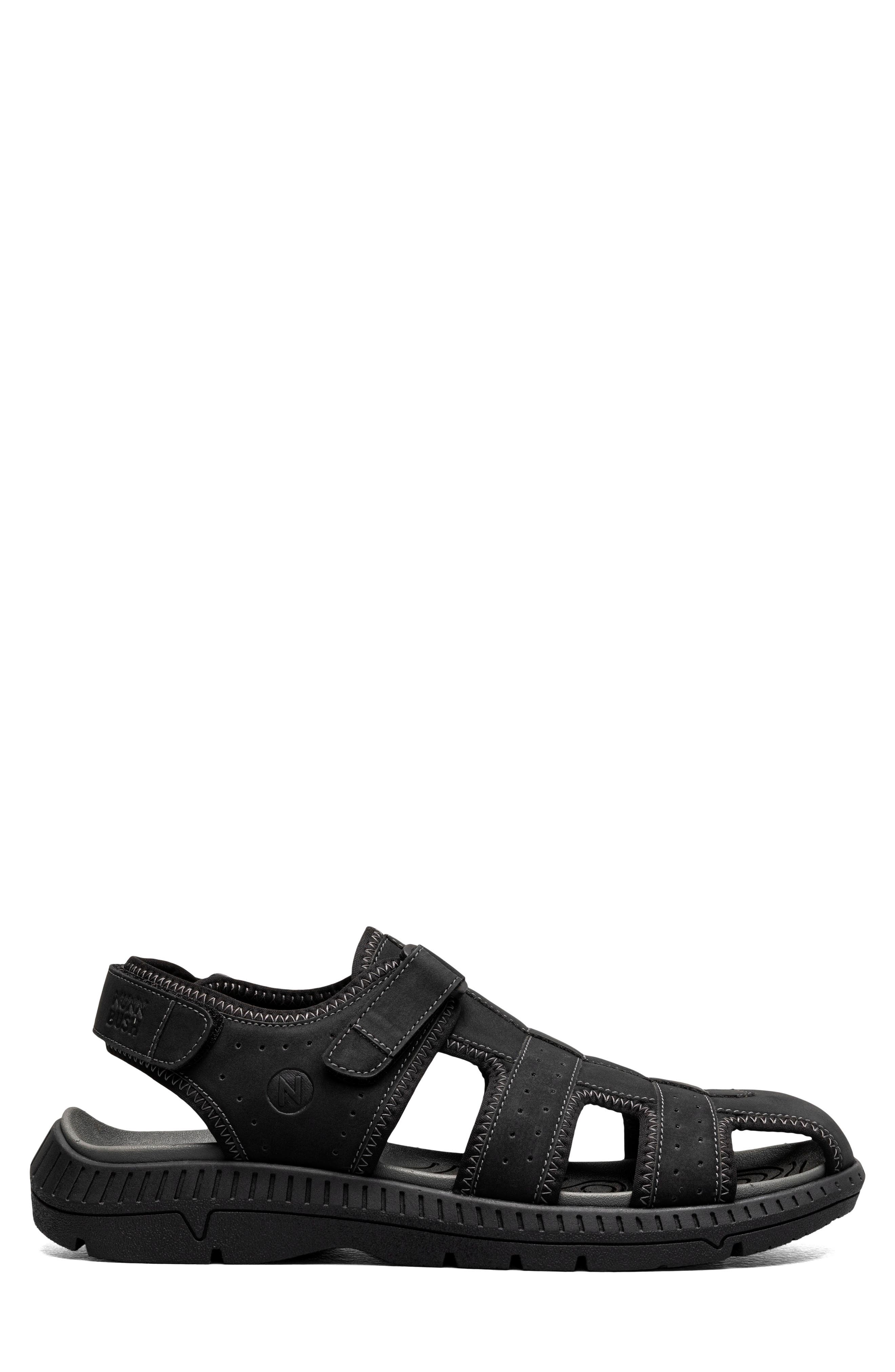 NUNN BUSH Laguna Fisherman Sandal, Alternate, color, Black