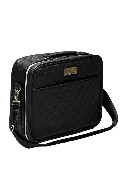 Deluxe Quilted Faux Leather Spacious Travel Makeup Case