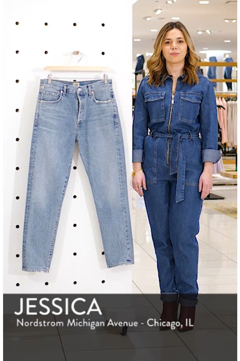 Liya High Waist Slim Boyfriend Jeans video
