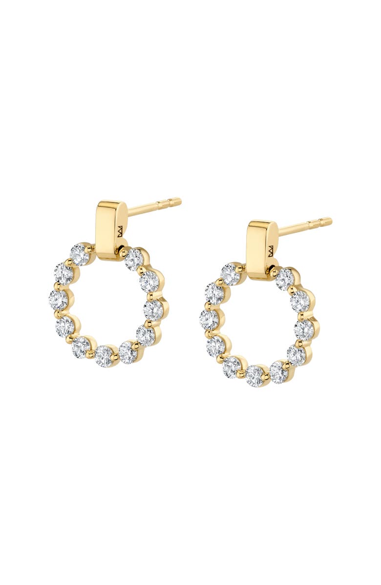 Michael M Cloud Mini Single Drop Earrings, Alternate, color, Yellow Gold