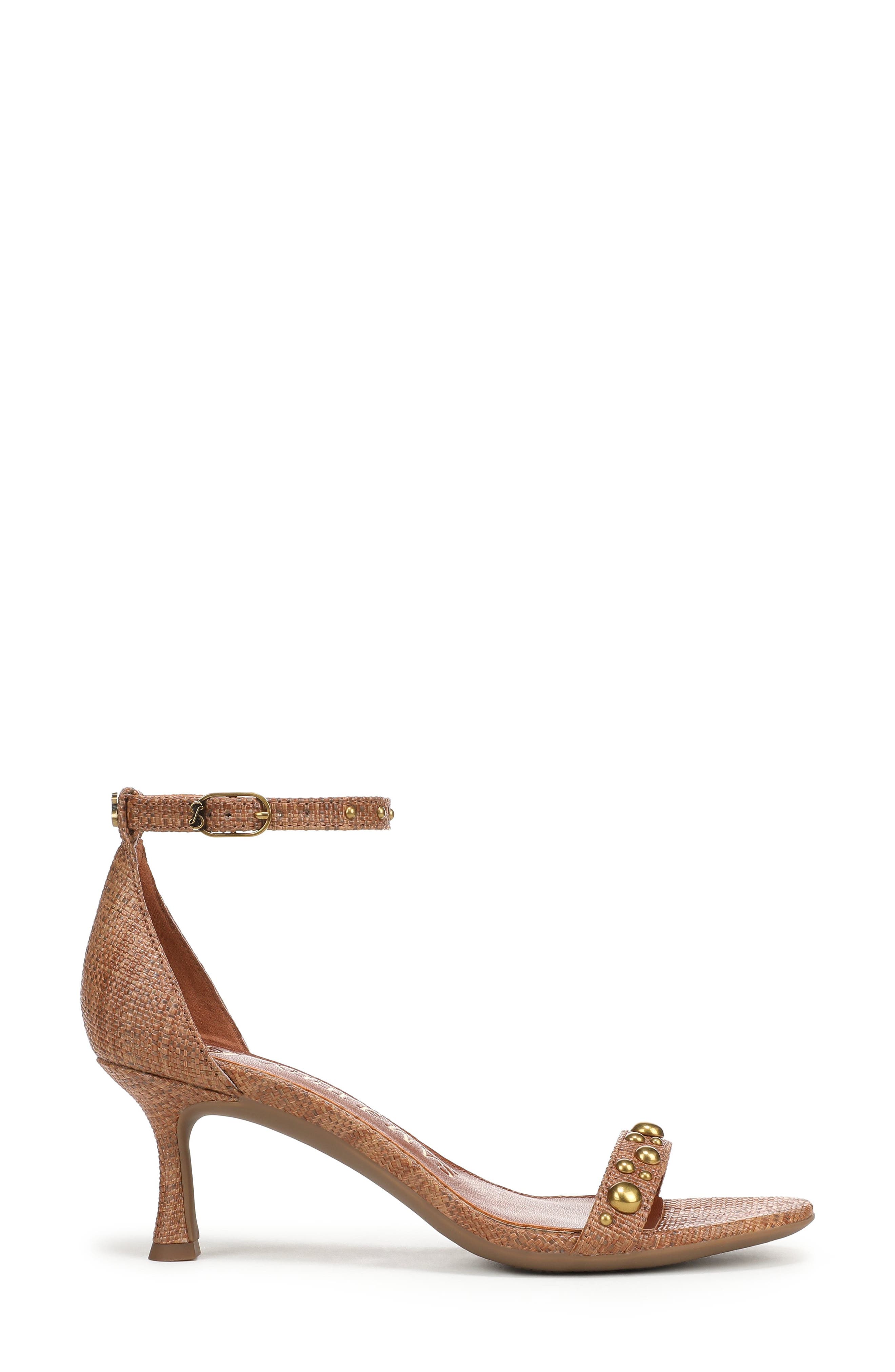 Jasmina Faux Leather Ankle Strap Sandal, Alternate, color, CUOIO