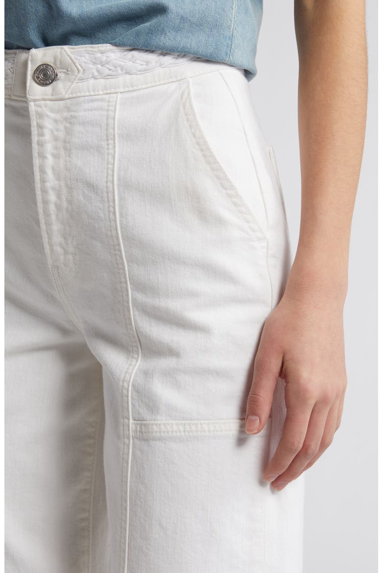 Braided Waistband Wide Leg Jeans, Alternate, color, AU NATURAL CLEAN