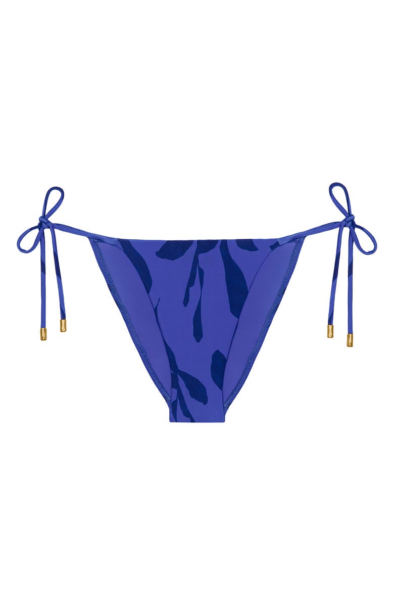 ViX Paula Hermanny Side Tie Bikini Bottoms, Alternate, color, Blue Multi