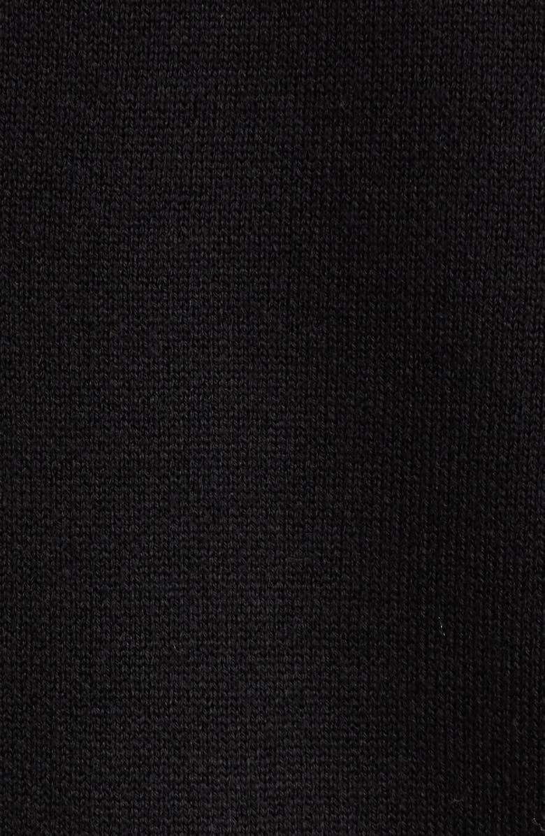 Malbon Golf Kingston Wool Blend Graphic Cardigan, Alternate, color, Black