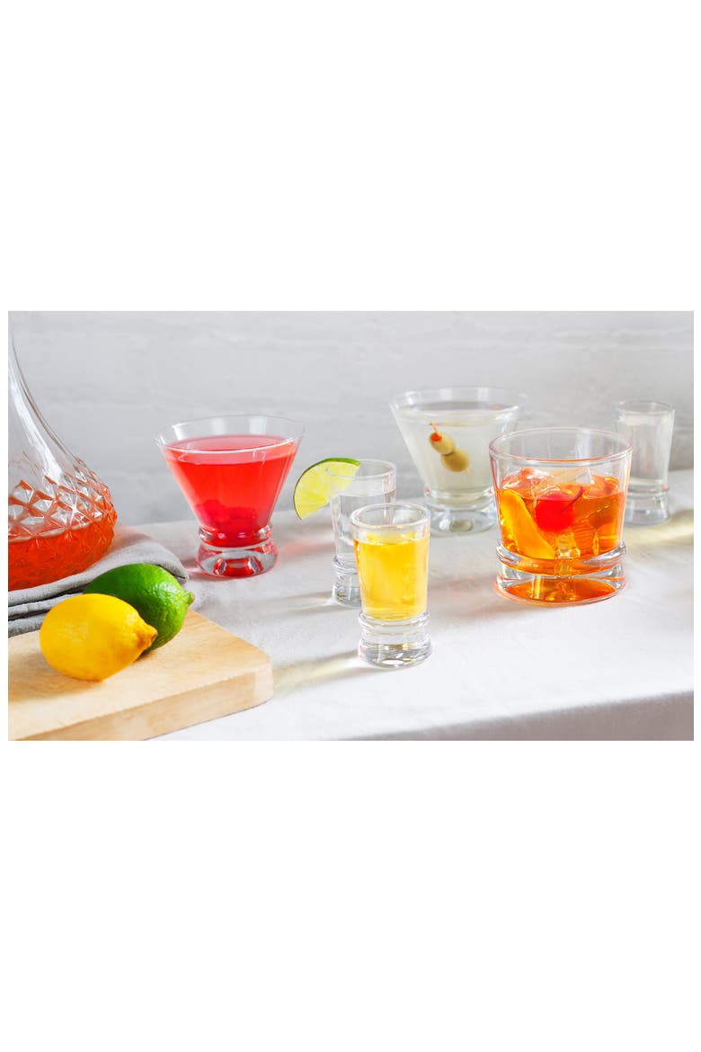 Afina Crystal Stemless Martini Glass - Set of 4, Alternate, color, CLEAR