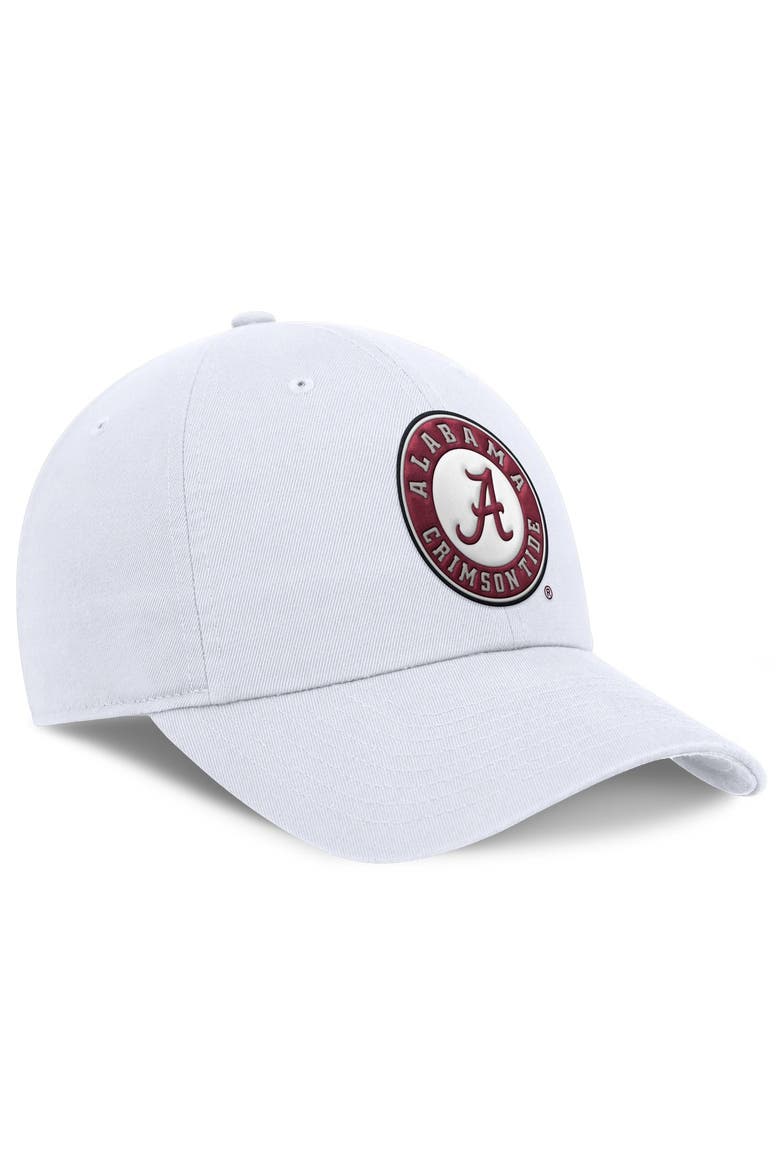 Men's Nike White Alabama Crimson Tide Club Dri-FIT Adjustable Hat, Alternate, color, White