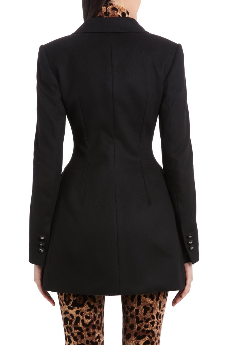 Dolce&Gabbana Double Breasted Virgin Wool & Cashmere Jacket, Alternate, color,