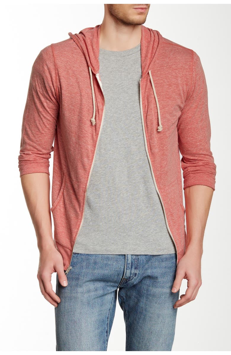 Threads 4 Thought Threads for Thought Triblend Zip Hoodie, Main, color,