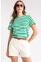  Green Ivory Charm Stripe