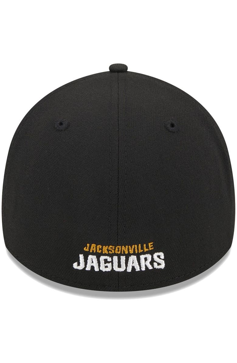 New Era Men's New Era Black Jacksonville Jaguars Main 39THIRTY Flex Hat, Alternate, color, Black