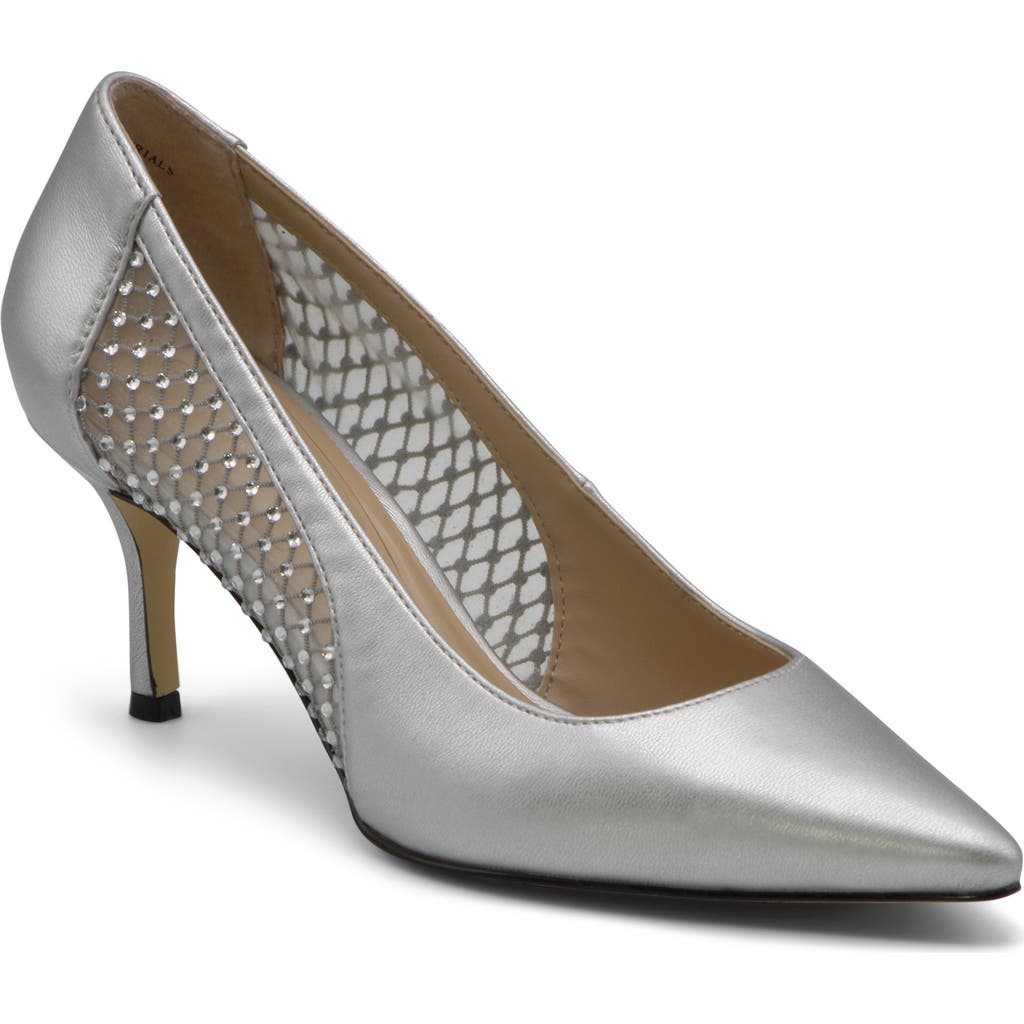 Charles by Charles David Alanna Embellished Pointed Toe Pump in Chrome  product