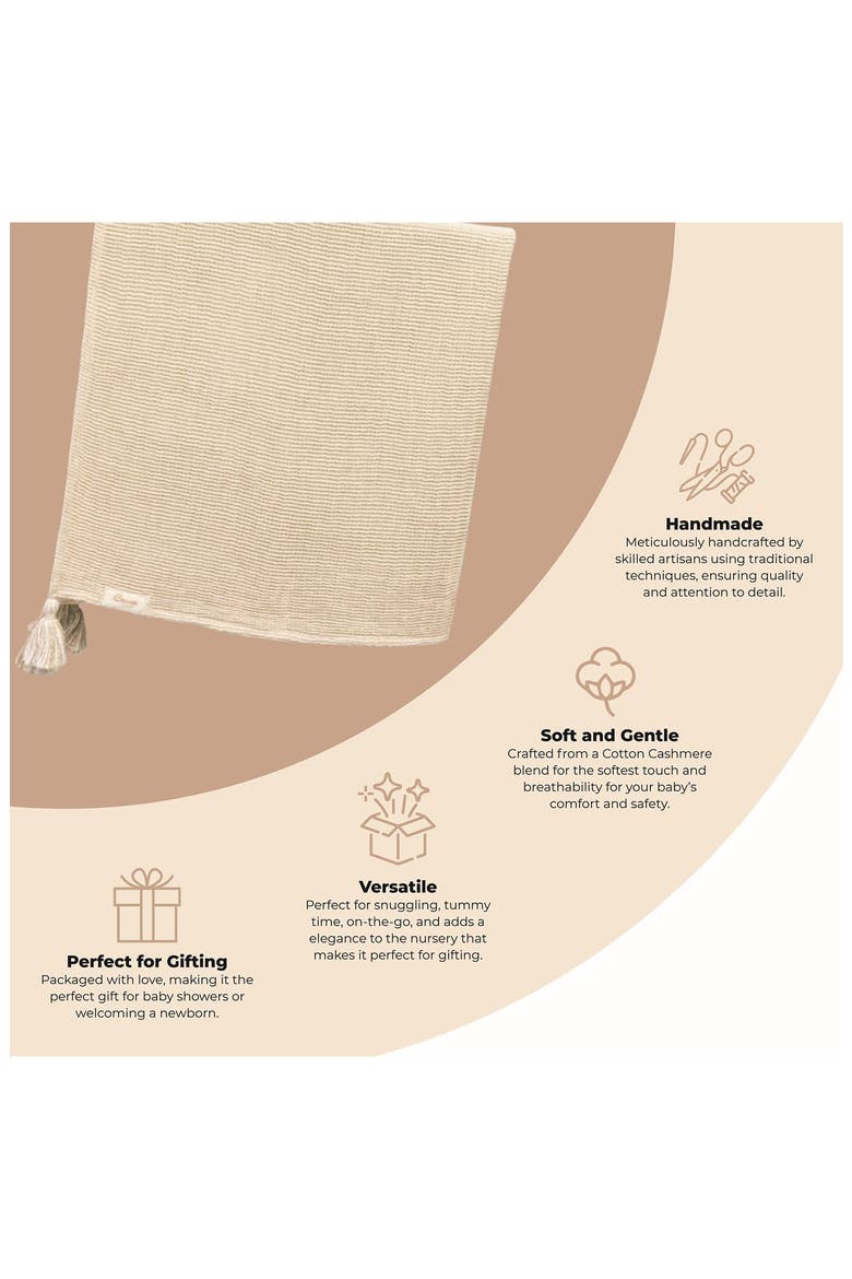 Luxe Cotton Baby Blanket, Alternate, color, HAZELWOOD