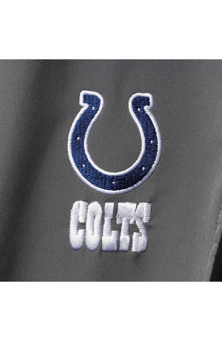 DUNBROOKE Men's Dunbrooke Charcoal Indianapolis Colts Circle Softshell Fleece Full-Zip Jacket, Alternate, color, 