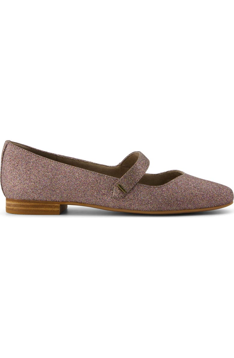 TOMS Bianca Rainbow Glitter Mary Jane Flat, Alternate, color, Gold