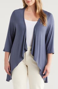 24seven Comfort Apparel Open Front Cardigan