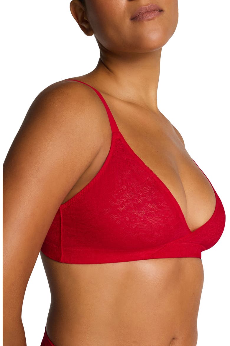 SPANXsupersmooth® Day to Date Night Lace Bralette, Alternate, color, SPANX RED