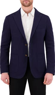 Victor Emmanuel Unstructured Comfort Knit Cotton Blend Sport Coat