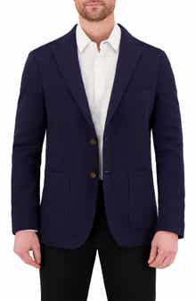 Victor Emmanuel Unstructured Comfort Knit Cotton Blend Sport Coat