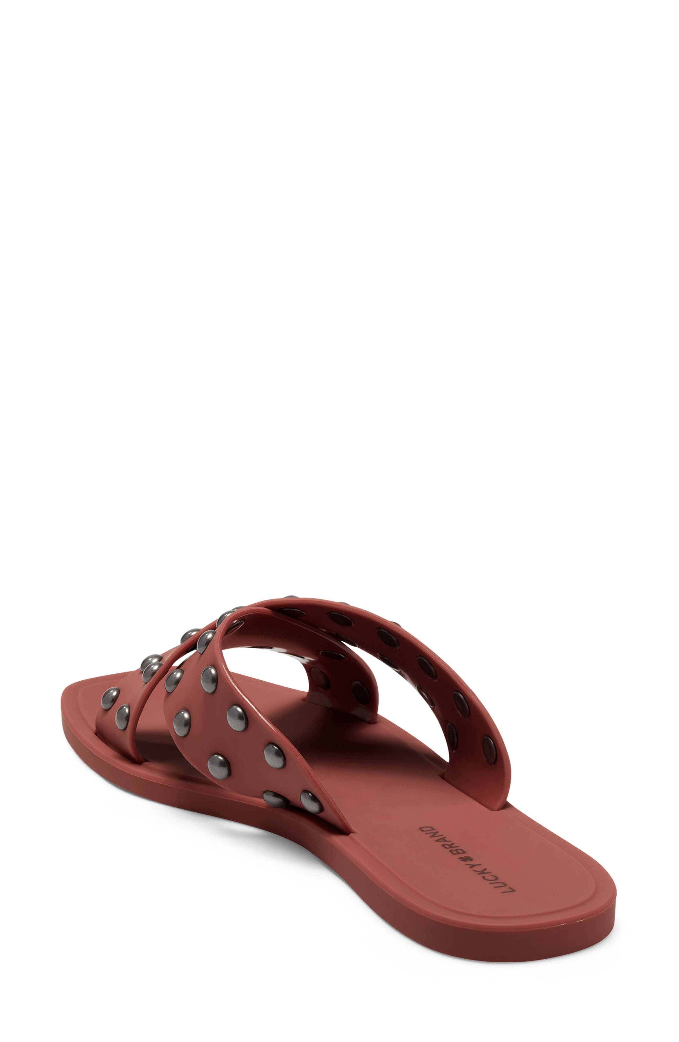 Julina Slide Sandal, Alternate, color, RANCHO RED