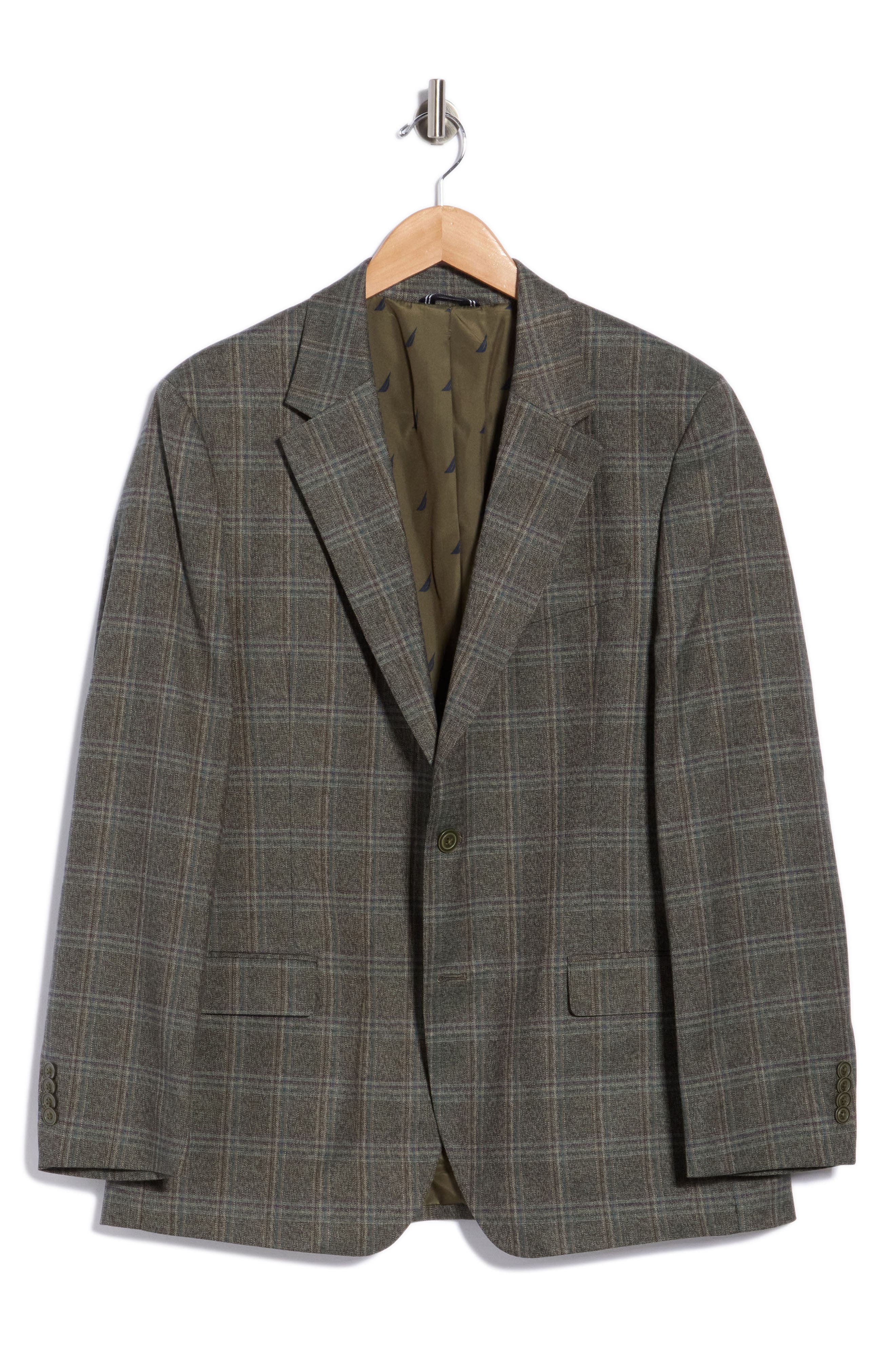 Stretch Plaid Sport Coat
