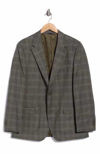Stretch Plaid Sport Coat