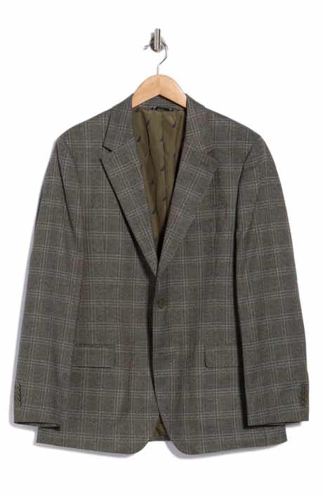 Stretch Plaid Sport Coat