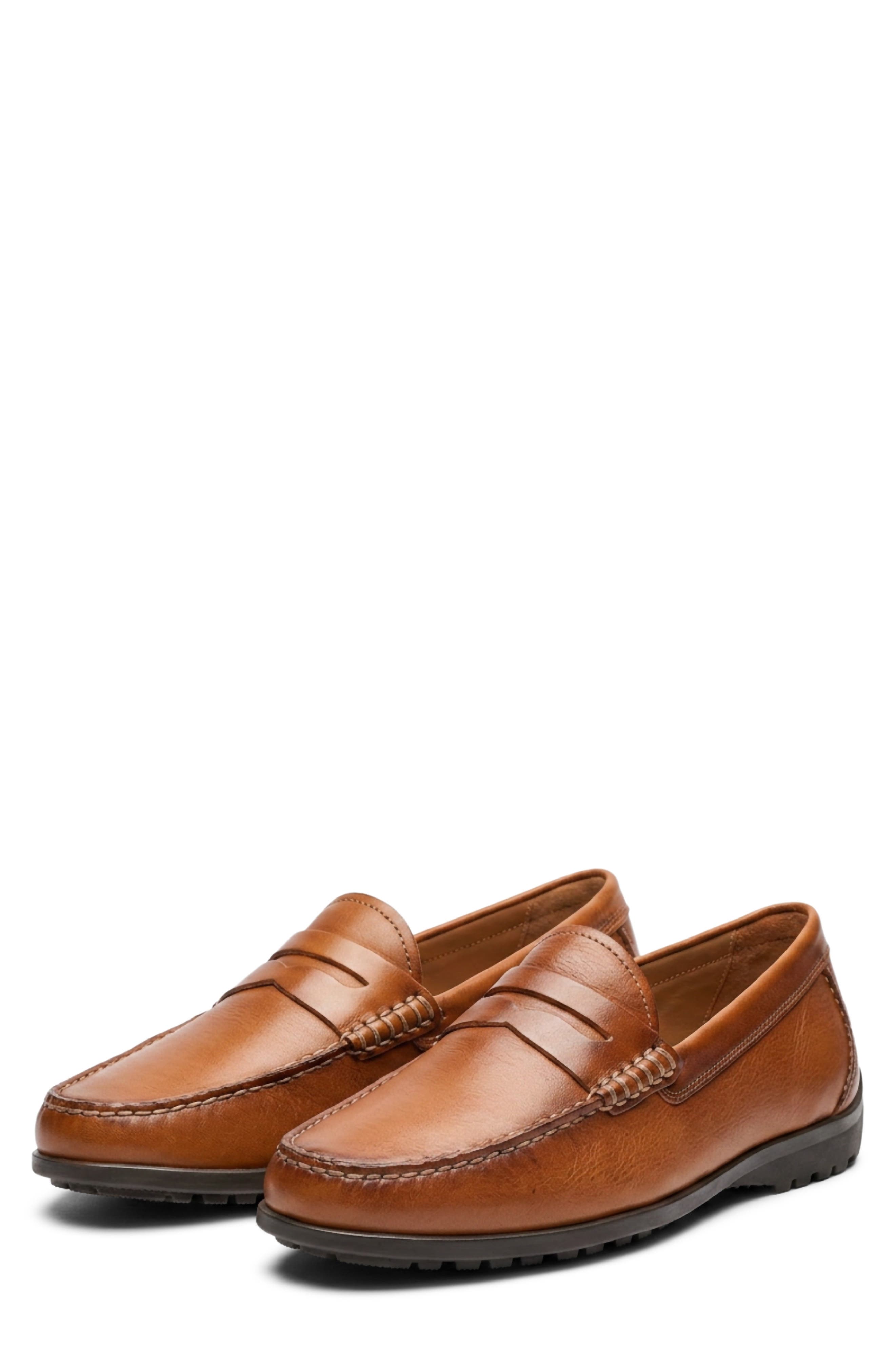 Baja Penny Loafer, Main, color, COGNAC