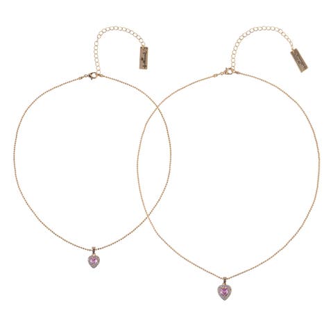 Tear and Share Silver Tone Butterfly Pendant Necklaces