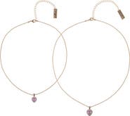 Hallmark Tear and Share Silver Tone Butterfly Pendant Necklaces