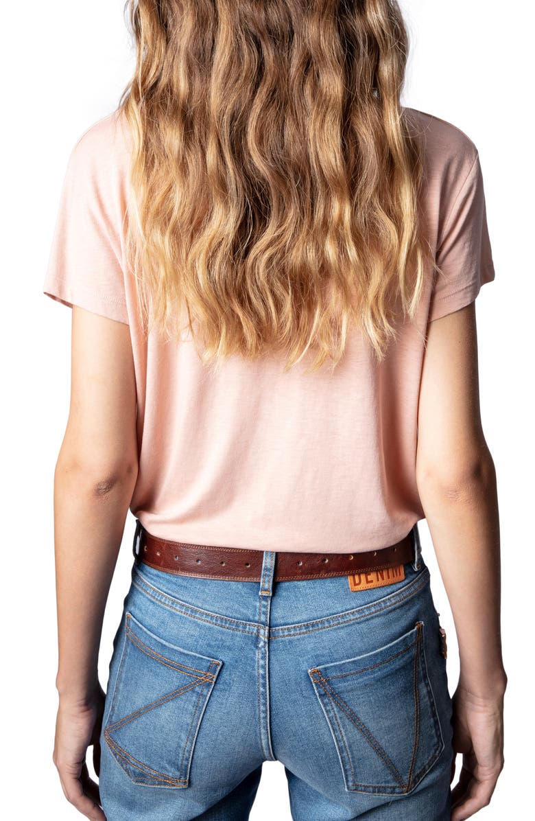 Zadig & Voltaire Art is Truth Cotton & Modal Graphic Tee, Alternate, color,